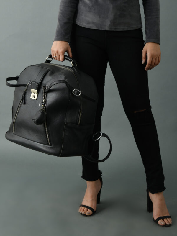 black backpack